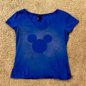 Blue Mickey Tee H&M